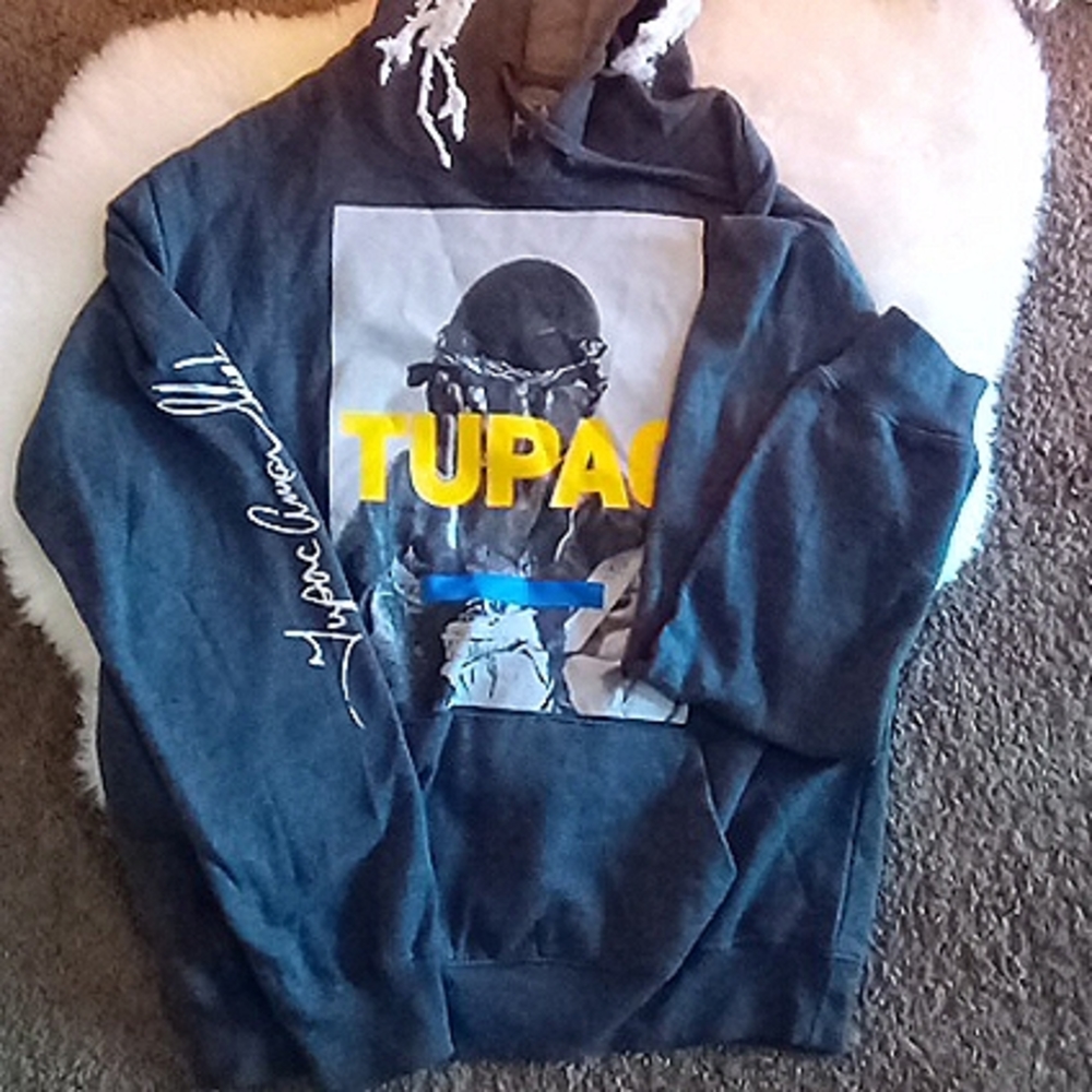 NWOT Unisex Official Tupac Hoodie Sweatshirt Sz Small